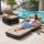Gardeon Inflatable Pull Out Chair Sun Lounge Air Sofa Convertible Camping Daybed with Pump Coffee 192cm