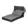 Gardeon Outdoor Day Bed Sun Lounge 4-Position Adjustable Canopy PE Rattan Black 300kg Weather-Resistant Cushions