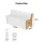 Artiss Folding Kraft Paper Sofa 3-Seater Collapsible Couch with PU Cushions 300kg Capacity 150x59x63cm