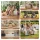 Artiss Folding Kraft Paper Sofa 3-Seater Collapsible Couch with PU Cushions 300kg Capacity 150x59x63cm