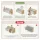 Artiss Folding Kraft Paper Sofa 3-Seater Collapsible Couch with PU Cushions 300kg Capacity 150x59x63cm