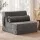 Artiss 3-in-1 Folding Sofa Bed Chair Lounger with Pillow, Side Pocket and Washable Corduroy Cover Grey
