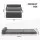 Artiss 3-in-1 Folding Sofa Bed Chair Lounger with Pillow, Side Pocket and Washable Corduroy Cover Grey