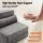 Artiss 3-in-1 Folding Sofa Bed Chair Lounger with Pillow, Side Pocket and Washable Corduroy Cover Grey