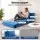 Artiss 3 Pack Folding Sofa Bed Lounge's Blue Velvet 3-in-1 Chairs and Temporary Beds