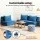 Artiss 3 Pack Folding Sofa Bed Lounge's Blue Velvet 3-in-1 Chairs and Temporary Beds