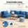 Artiss 4 Pack Folding Sofa Bed L-Shaped Modular Floor Sofa Set with 150kg Capacity per Unit Blue Velvet
