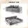 Artiss 5-in-1 Convertible Modular Sofa Bed Floor Mattress Curved Couch Grey 300kg Four-Piece Design