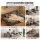 Artiss 5-in-1 Convertible Modular Sofa Bed Floor Mattress Curved Couch Grey 300kg Four-Piece Design