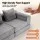 Artiss 5-in-1 Convertible Modular Sofa Bed Floor Mattress Curved Couch Grey 300kg Four-Piece Design