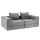 Artiss 5-in-1 Convertible Modular Sofa Bed Floor Mattress Curved Couch Grey 300kg Four-Piece Design