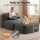 Artiss Foldable Bean Bag Sofa Bed Cloud Couch Boneless Floor Lounger Chair Grey Corduroy 164x82x75cm