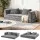 Artiss 3-in-1 Convertible Sofa Bed Velvet Grey Pull Out Mattress Lounge Couch High-Density Foam 300kg