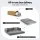 Artiss 3-in-1 Convertible Sofa Bed Velvet Grey Pull Out Mattress Lounge Couch High-Density Foam 300kg