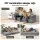 Artiss 3-in-1 Convertible Sofa Bed Velvet Grey Pull Out Mattress Lounge Couch High-Density Foam 300kg