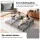 Artiss 3-in-1 Convertible Sofa Bed Velvet Grey Pull Out Mattress Lounge Couch High-Density Foam 300kg