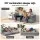 Artiss 3-in-1 Convertible Sofa Bed with Folding Mattress Velvet 300kg Lounge Chair