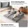 Artiss 3-in-1 Convertible Sofa Bed with Folding Mattress Velvet 300kg Lounge Chair