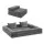 Artiss 3-in-1 Convertible Sofa Bed with Folding Mattress Velvet 300kg Lounge Chair
