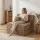 Artiss 3-in-1 Folding Sofa Bed Convertible Armless Foam Floor Futon Lounger with Washable Velvet Cover Brown