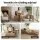 Artiss 3-in-1 Folding Sofa Bed Convertible Armless Foam Floor Futon Lounger with Washable Velvet Cover Brown