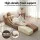 Artiss 3-in-1 Folding Sofa Bed Convertible Armless Foam Floor Futon Lounger with Washable Velvet Cover Brown