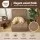 Artiss 3-in-1 Folding Sofa Bed Convertible Armless Foam Floor Futon Lounger with Washable Velvet Cover Brown