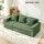 Artiss 3-Seater Modular Sofa Bed Sectional Floor Couch with Deep Seat and Corduroy Upholstery Green with Three Pillows