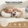 Artiss 2-in-1 Convertible Sofa Bed Floor Couch 203cm Beige Corduroy with Washable Cover and Two Pillows
