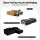 Artiss Modular 4-Seater L-Shape Sofa Bed with Deep Seat, Corduroy and 500kg Capacity Black