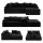 Artiss Modular 4-Seater L-Shape Sofa Bed with Deep Seat, Corduroy and 500kg Capacity Black