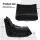 Artiss 2-Seater Lazy Sofa: Velvet Caterpillar Design, Armless, High Resilience Foam, Portable Floor Couch, Black