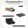 Artiss 2-Seater Lazy Sofa: Velvet Caterpillar Design, Armless, High Resilience Foam, Portable Floor Couch, Black