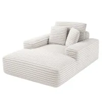 Artiss Beige Sofa Bed Lounge Chair - No Assembly, High-Density Foam, Faux Fur Fabric, Pocket Spring, Bonus Cushions