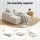 Artiss Beige Sofa Bed Lounge Chair - No Assembly, High-Density Foam, Faux Fur Fabric, Pocket Spring, Bonus Cushions