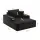 Artiss Sofa Bed Lounge Chair Sleeper Faux Fur Black