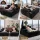 Artiss Sofa Bed Lounge Chair Sleeper Faux Fur Black
