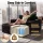 Artiss Sofa Bed Lounge Chair Sleeper Faux Fur Black