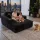 Artiss Sofa Bed Lounge Chair Sleeper Faux Fur Black