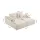 Artiss Double Chaise Lounge Sofa 2-Seater Modular Couch with Faux Fur and 35cm Pocket Spring Core Beige