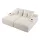 Artiss Double Chaise Lounge Sofa 2-Seater Modular Couch with Faux Fur and 35cm Pocket Spring Core Beige