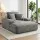 Artiss Grey Faux Fur Sofa Bed Lounge Chair with 30cm Pocket Spring and High Density Foam Comfort Support