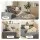 Artiss Grey Faux Fur Sofa Bed Lounge Chair with 30cm Pocket Spring and High Density Foam Comfort Support