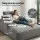 Artiss Grey Faux Fur Sofa Bed Lounge Chair with 30cm Pocket Spring and High Density Foam Comfort Support