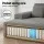 Artiss Grey Faux Fur Sofa Bed Lounge Chair with 30cm Pocket Spring and High Density Foam Comfort Support