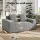 Artiss 2 Seater Corduroy Loveseat Sofa Bed - No Assembly, High-Density Foam, Pocket Spring, Grey, Bonus Cushions
