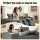 Artiss 2 Seater Corduroy Loveseat Sofa Bed - No Assembly, High-Density Foam, Pocket Spring, Grey, Bonus Cushions