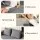 Artiss 2 Seater Corduroy Loveseat Sofa Bed - No Assembly, High-Density Foam, Pocket Spring, Grey, Bonus Cushions