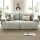 Artiss Grey 2-Seater Modular Sofa Bed - No Assembly, High-Density Foam, Ergonomic Design, Vacuum Packed for Easy Setup