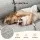 Artiss Grey 2-Seater Modular Sofa Bed - No Assembly, High-Density Foam, Ergonomic Design, Vacuum Packed for Easy Setup